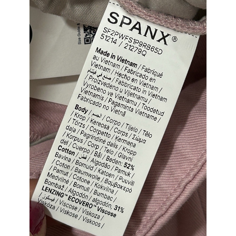 SPANX Wide Leg Pants in Light Lavender Pink Tall 1X - Picture 10 of 12